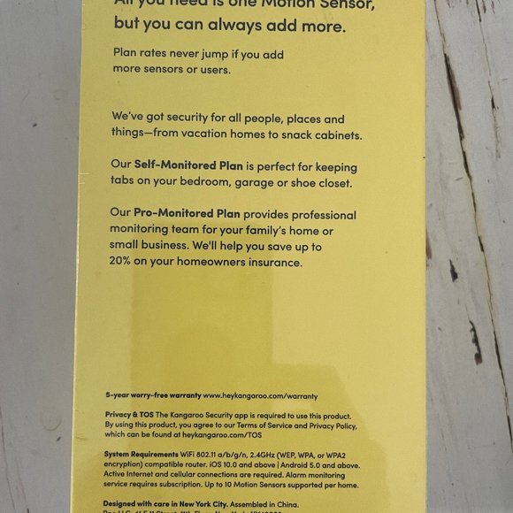 Kangaroo Home Security Motion Sensor (Motion Sensor) - Picture 2 of 5